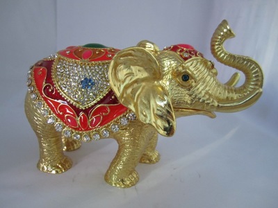 【廠家直銷 大象金屬珠寶首飾盒 富貴吉祥 家庭擺件 高檔商務(wù)禮品】價格,廠家,圖片,金屬工藝品,義烏市韻格工藝品-